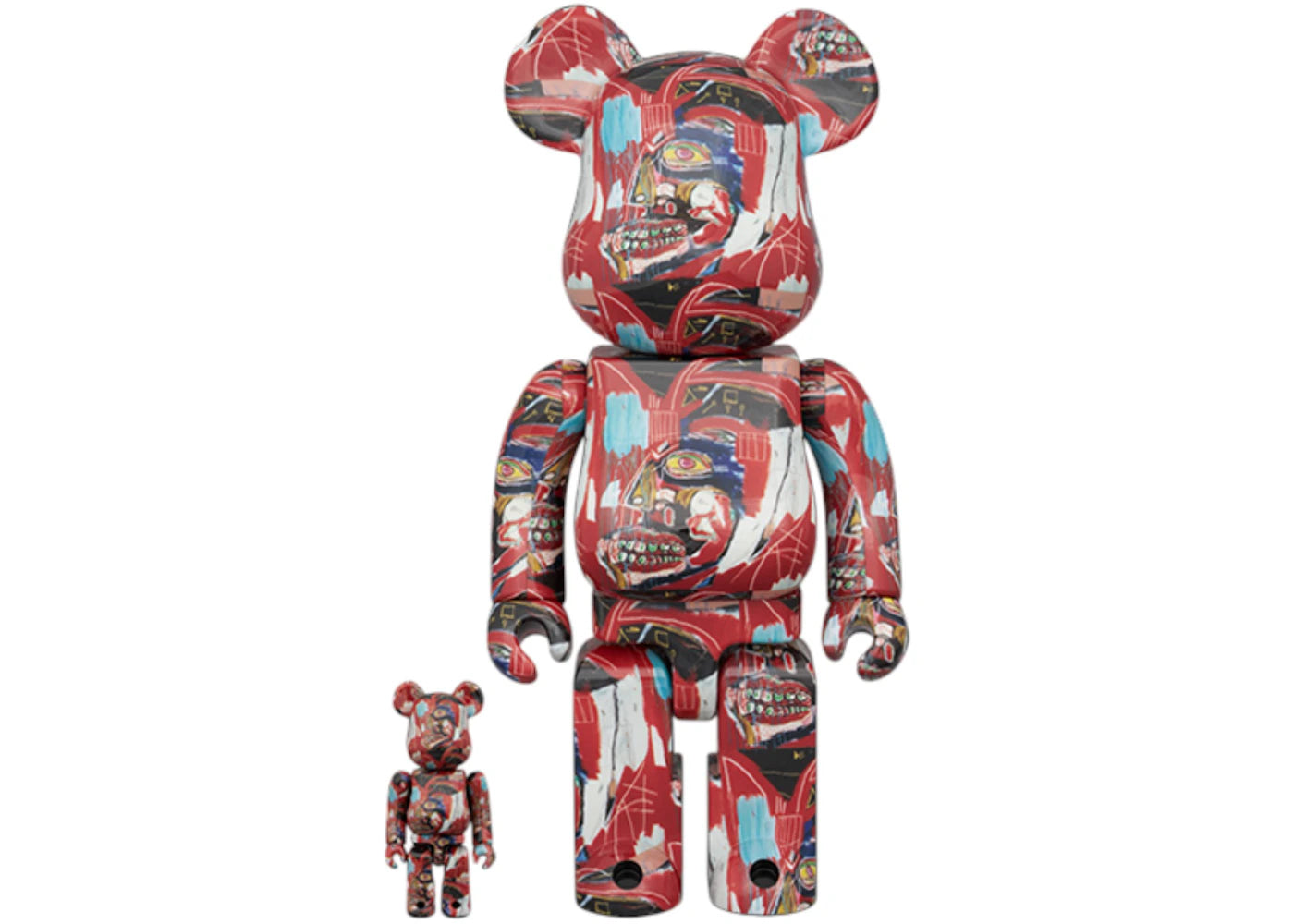 Bearbrick JEAN-MICHEL BASQUIAT 13th Ver. 100% & 400% Set