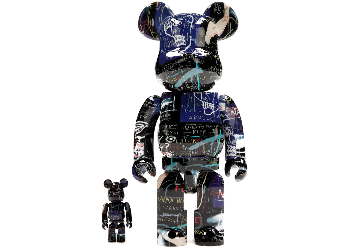 Bearbrick Jean-Michel Basquiat #7 100% & 400% Set-
