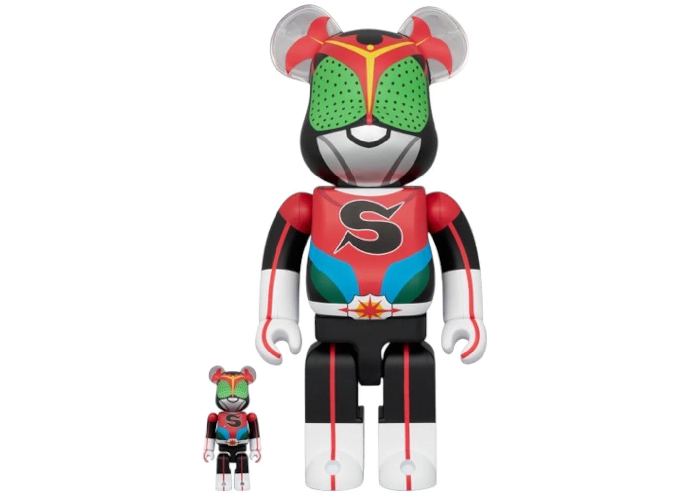 Bearbrick Kamen Rider Stronger 100% & 400% Set-