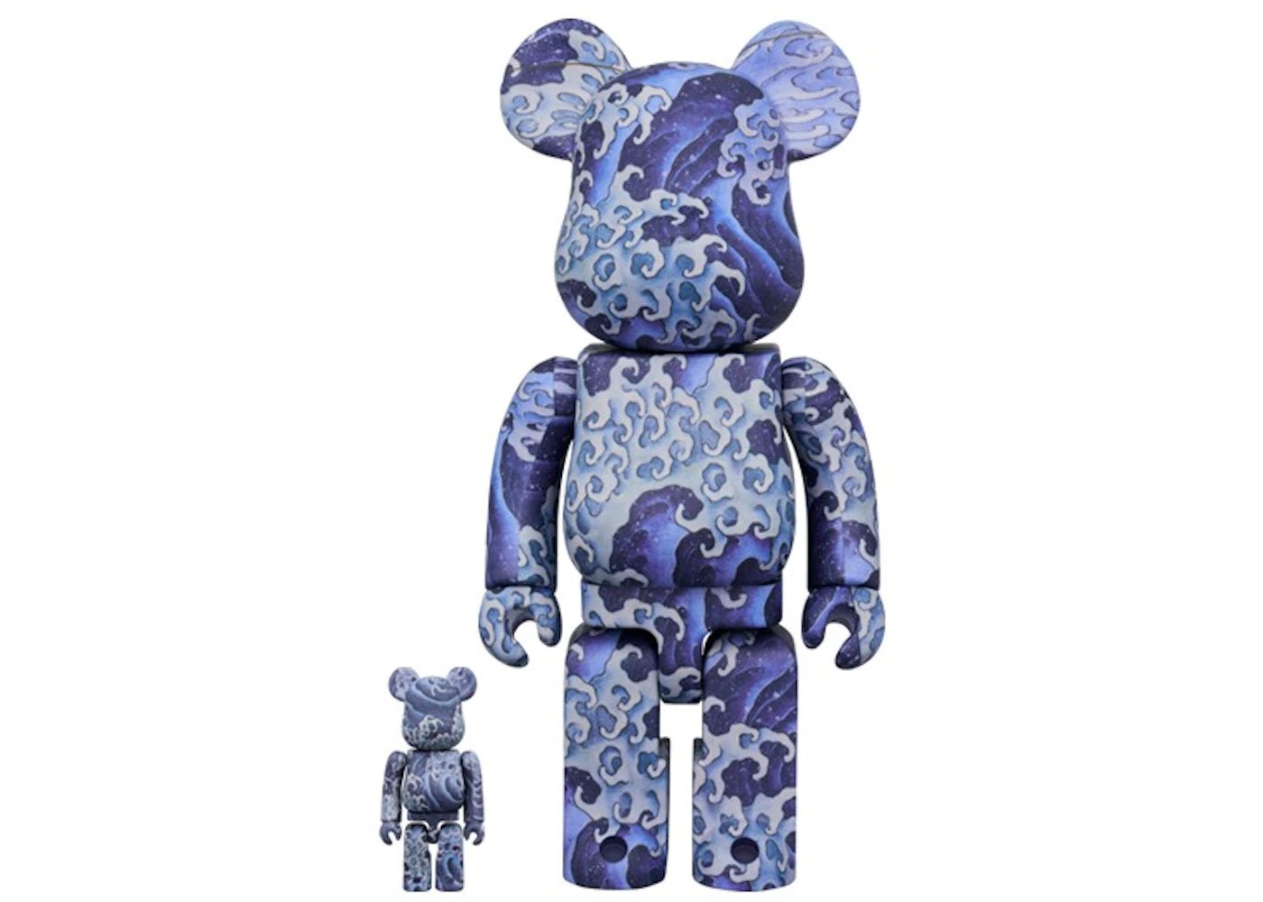 Bearbrick Katsushika Hokusai Kamimachi Festival Float Ceiling Painting "Otoko Nami" 100% & 400% Set-