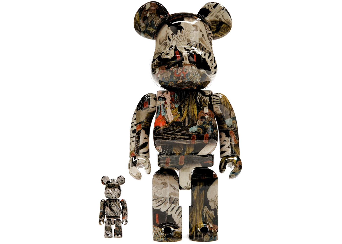 Bearbrick Utagawa Kuniyoshi (The Haunted Old Palace at Soma) 100% & 400% Set-