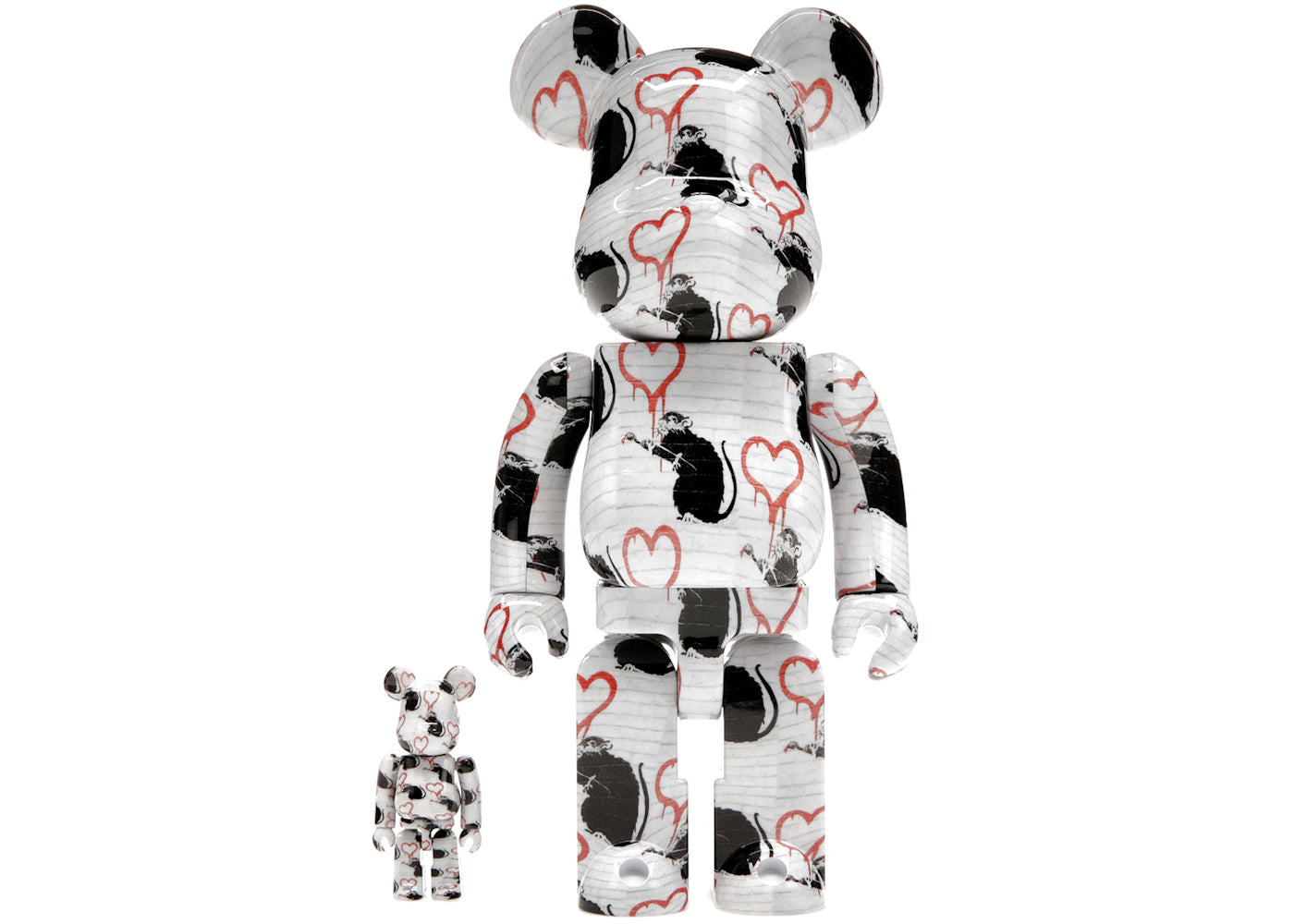 Set Bearbrick Ratto dell'amore 100% e 400%.