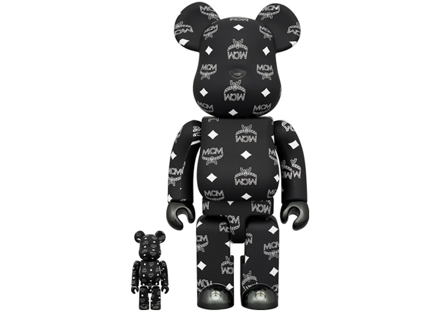 Bearbrick MCM 100% & 400% Set-Black