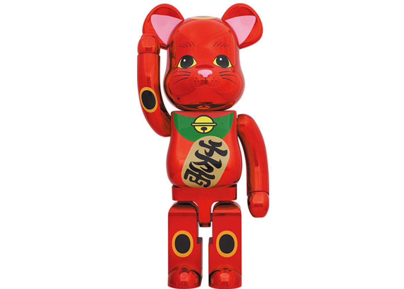 Bearbrick Maneki Neko Plum Gold Plated 1000%-