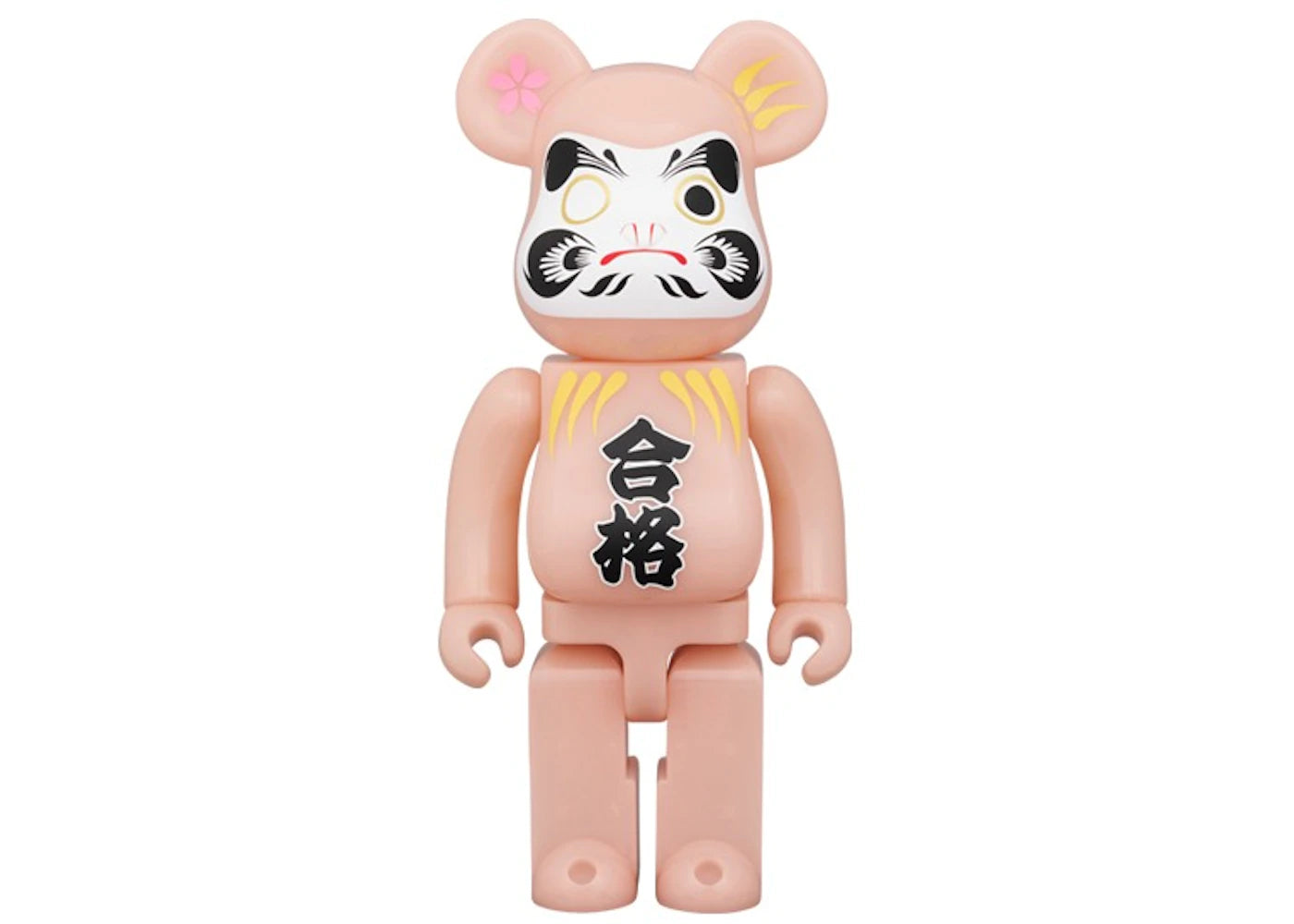 Bearbrick Medicom Daruma Pass 400%-Red Glow In The Dark