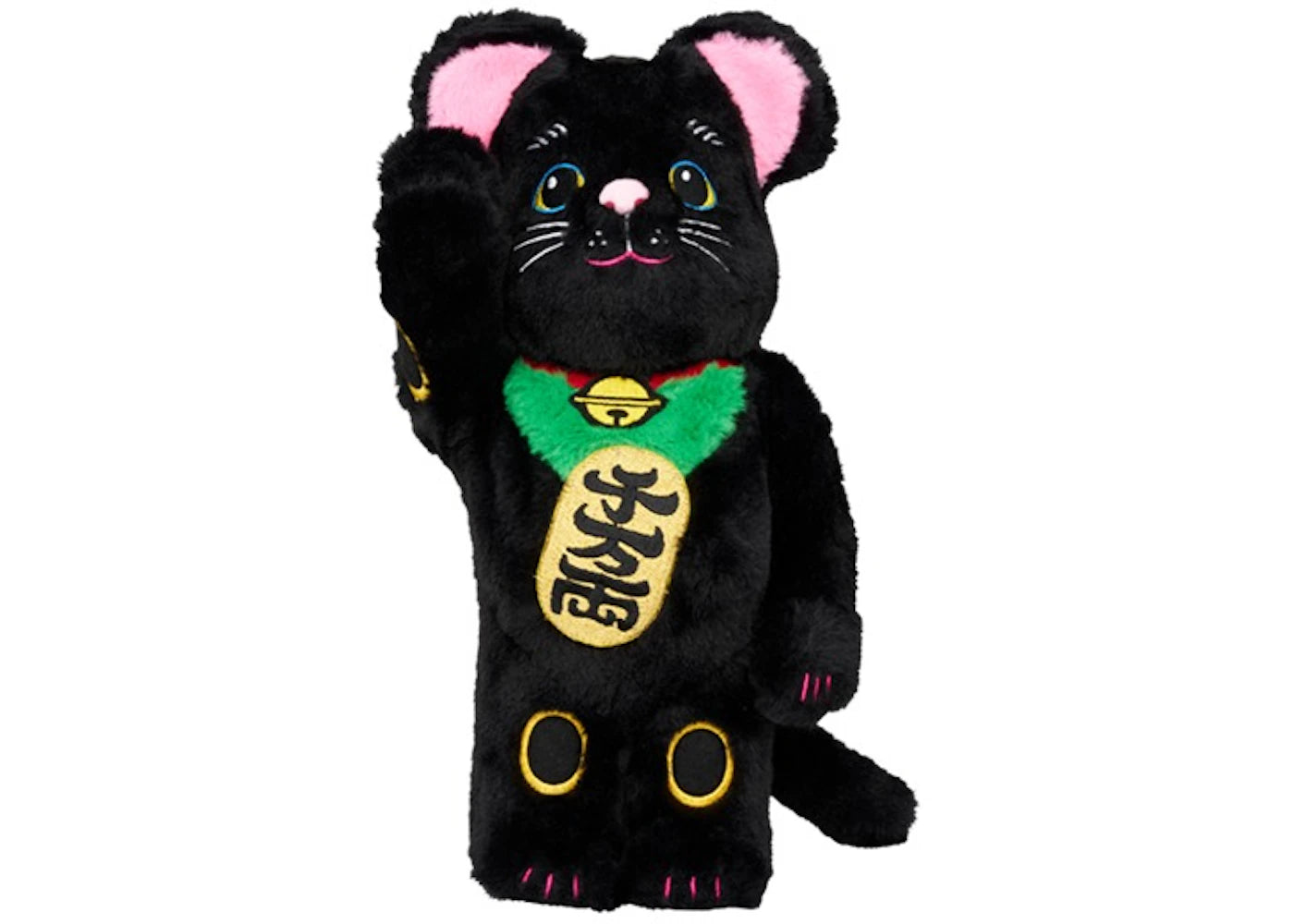Bearbrick Medicom Lucky Cat Costume 400%-Black