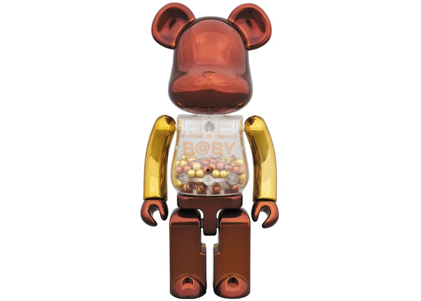 Bearbrick Medicom Super Alloyed My First Bearbrick Baby Steampunk 200%-Brown