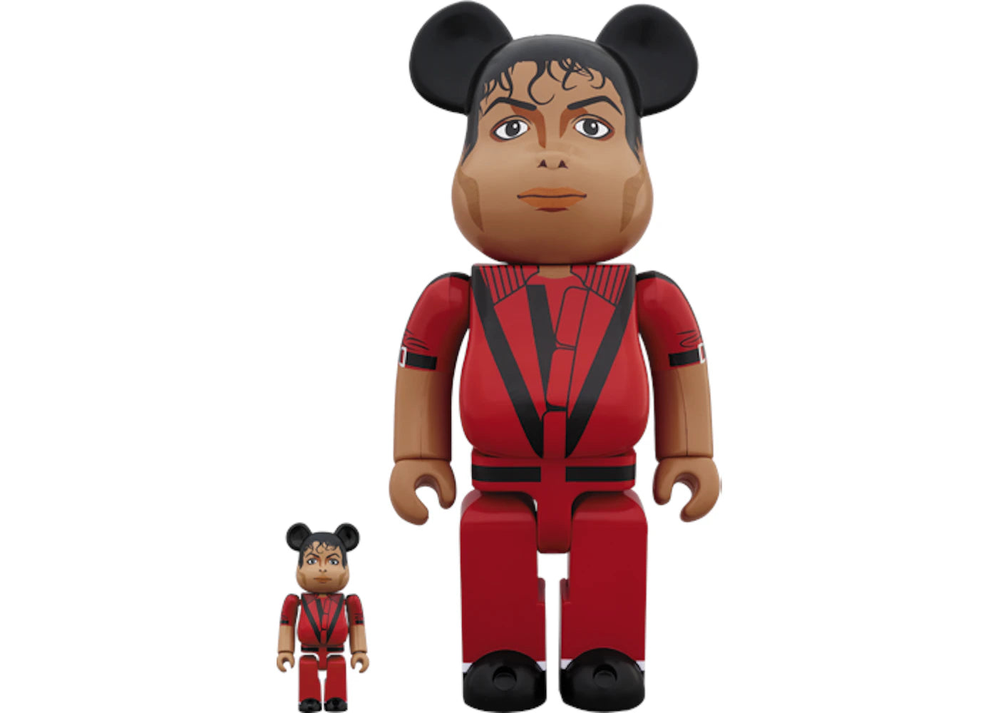 Bearbrick Michael Jackson Red Jacket 100% & 400% Set-Red