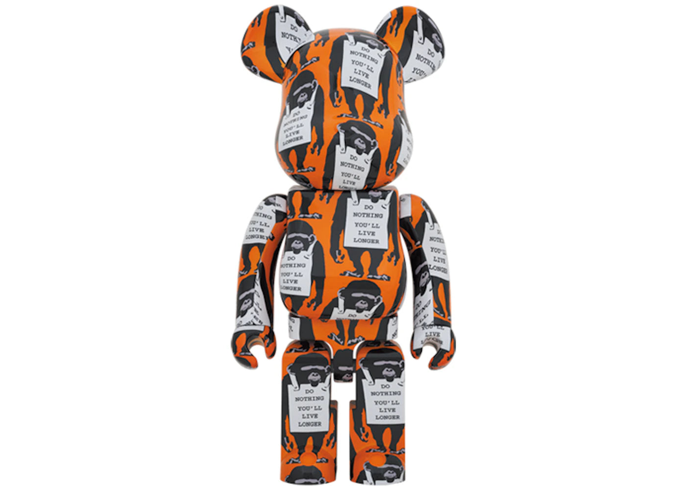 Bearbrick Monkey Sign 1000%-Orange
