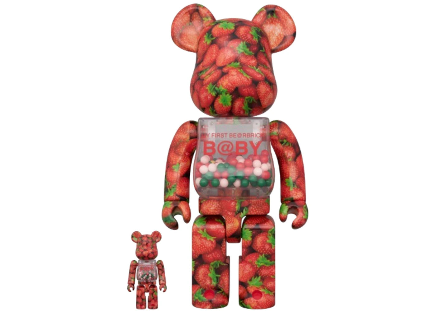 Bearbrick My First Bearbrick Strawberry 100% & 400% Set