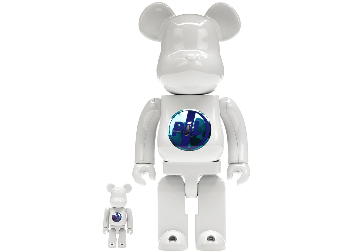 Bearbrick PiL 100% & 400% Set Chrome Ver. - main view