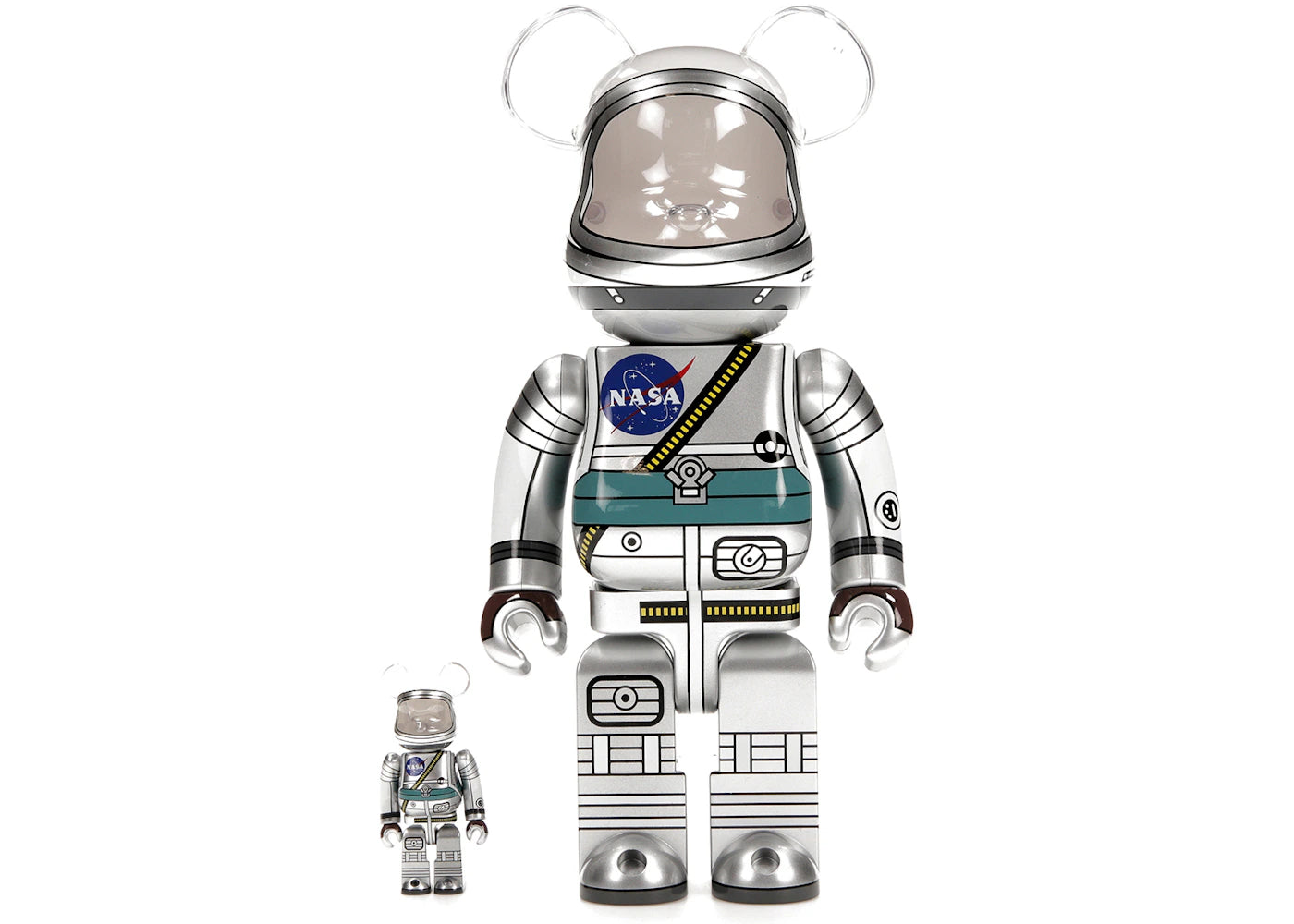 Bearbrick Project Mercury Astronaut 100% & 400% Set-