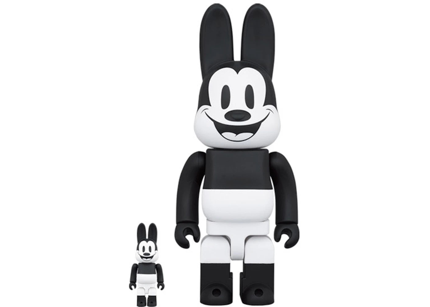 Bearbrick Rabbrick x Disney Oswald the Lucky Rabbit 100% & 400% Set-
