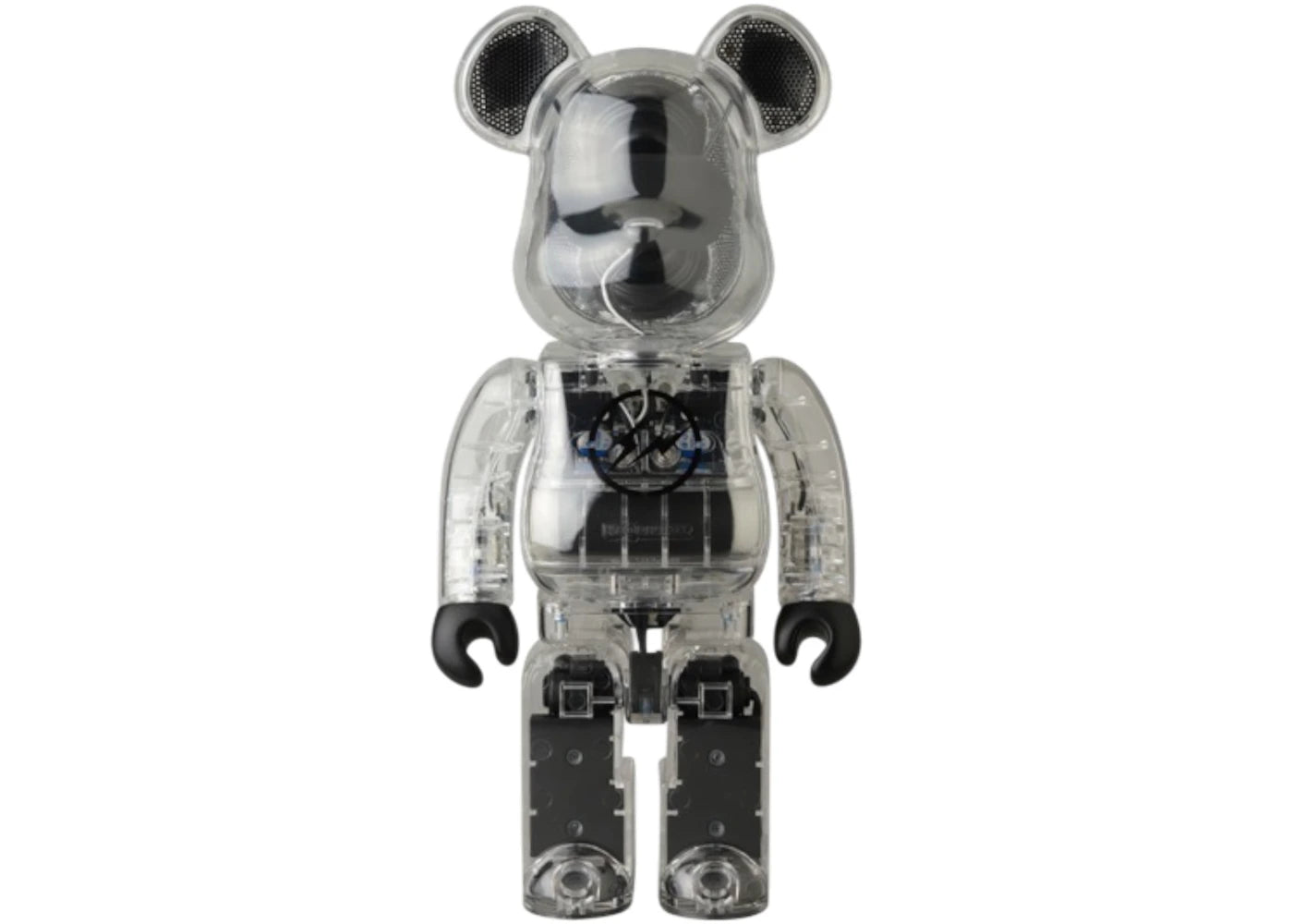 Bearbrick Rinaro Fragment Audio Portable Bluetooth Speaker 400% White