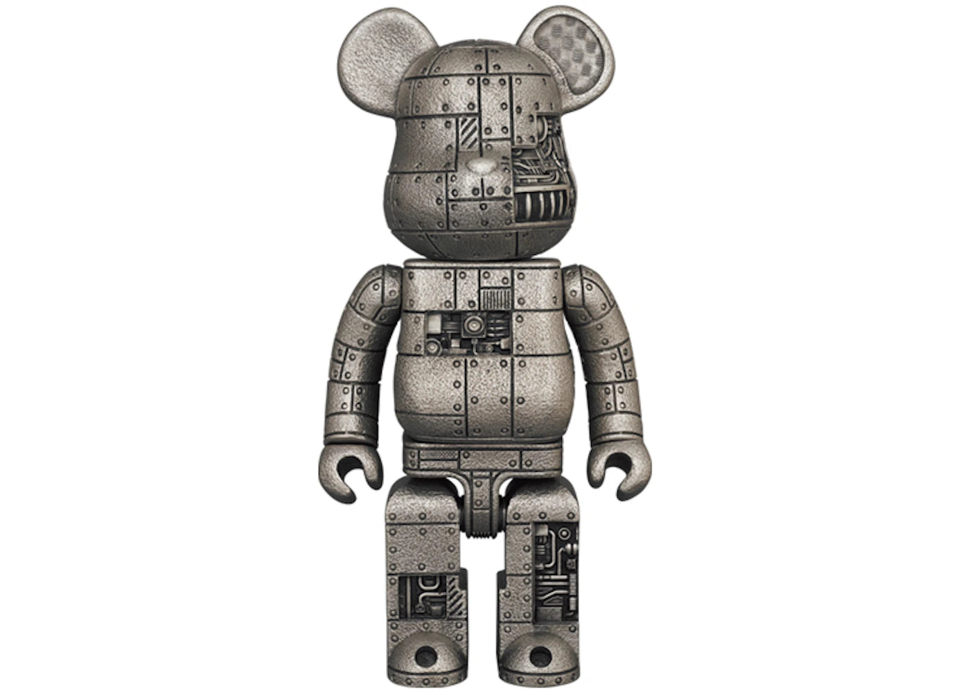 Bearbrick Royal Selangor Steampunk Iron Bright 400%-Silver