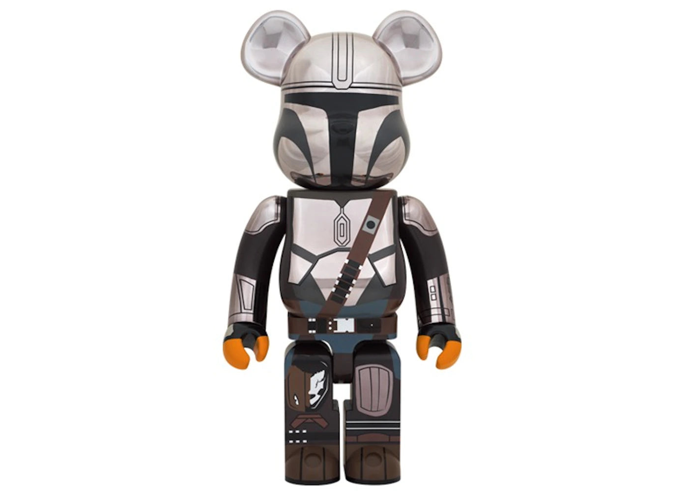 Bearbrick Star Wars The Mandalorian 1000%-Chrome