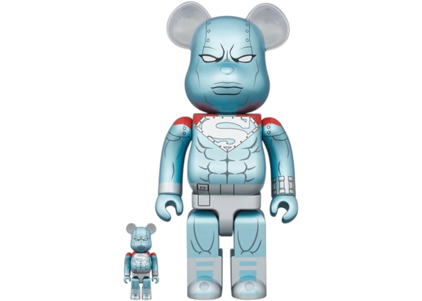 Bearbrick Steel 100% & 400% Set-