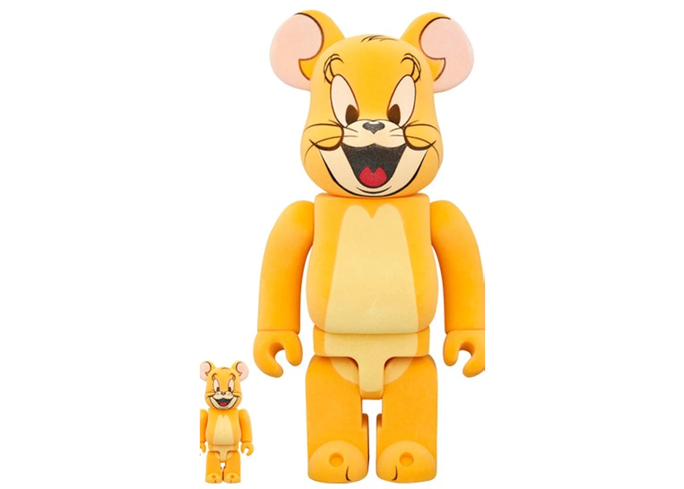 Bearbrick Tom and Jerry: Jerry (Flocked Version) 100% & 400% Set-