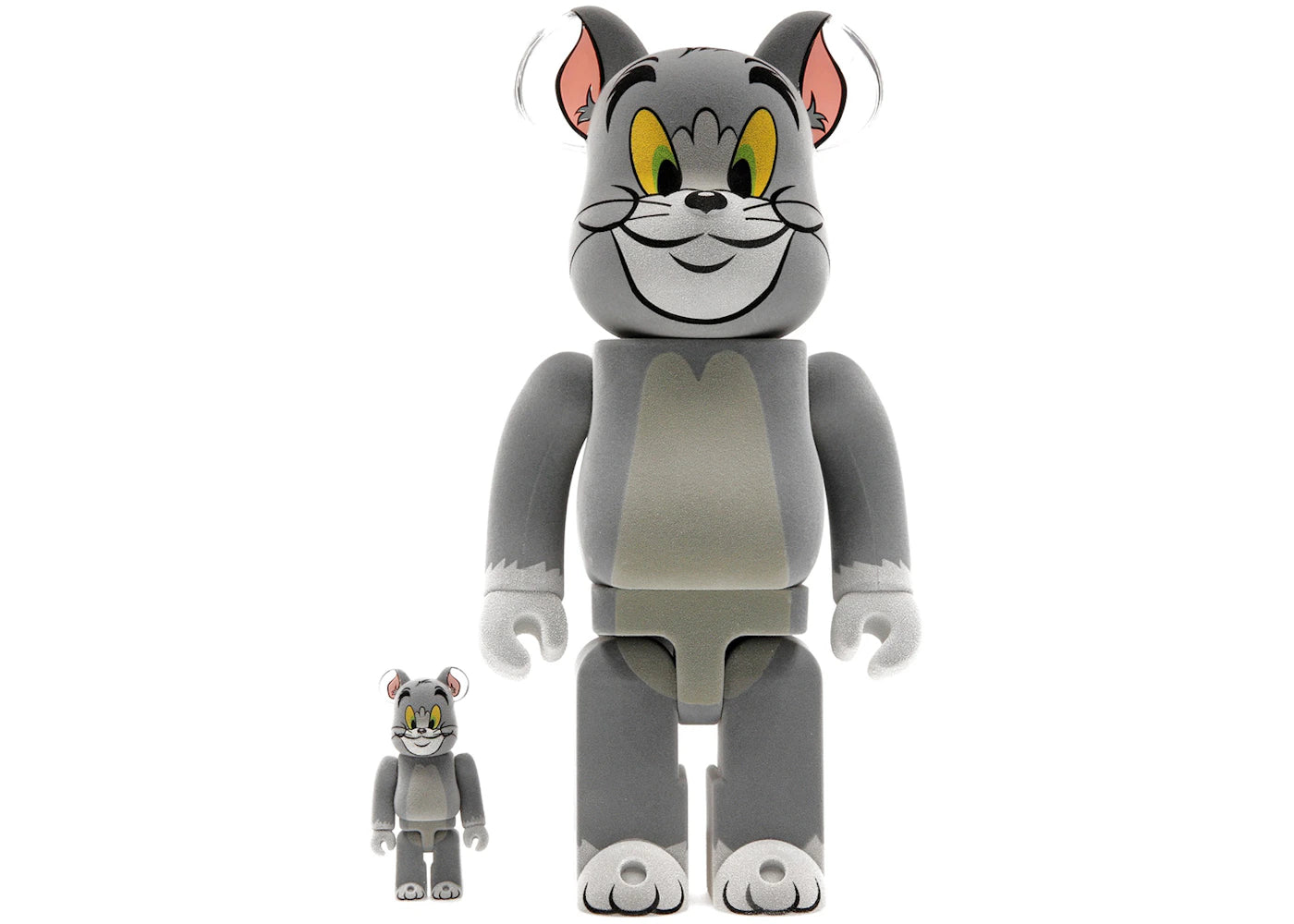 Bearbrick Tom and Jerry: Tom Flocky 100% & 400% Set-