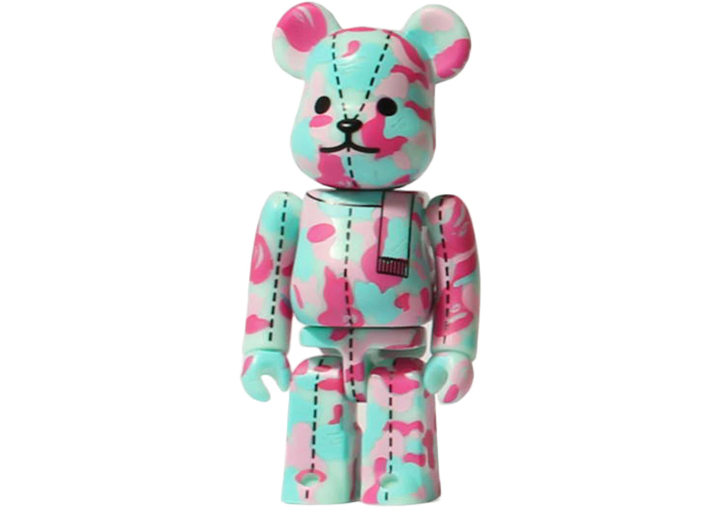 Bearbrick x A Bathing Ape 28th Anniversary Camo #3 100%-Pink/Blue