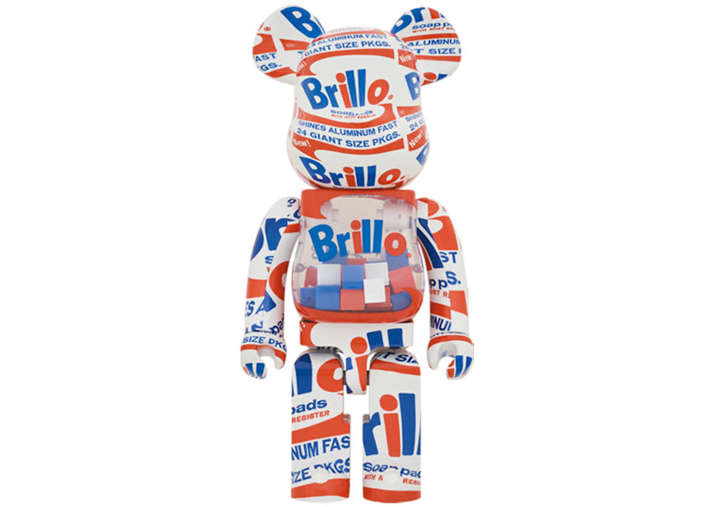 Bearbrick x Andy Warhol Brillo (2022) 1000%-