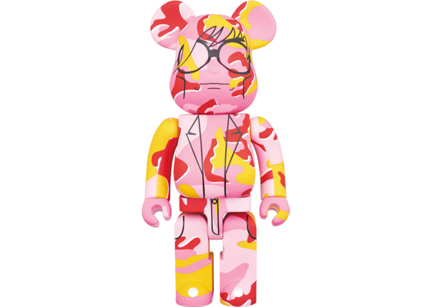 Bearbrick x Andy Warhol Camo Version 1000%-Multi
