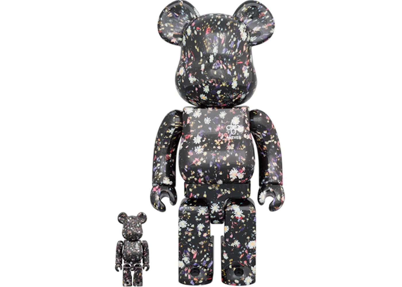 Bearbrick x Anever 100% & 400% Set-Black