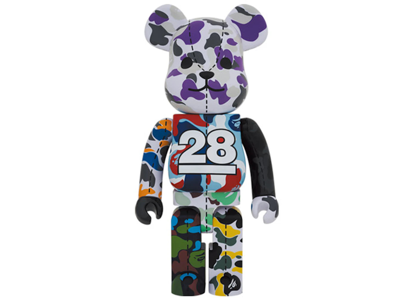 Bearbrick x BAPE 28e anniversaire Camo #1 1000%-