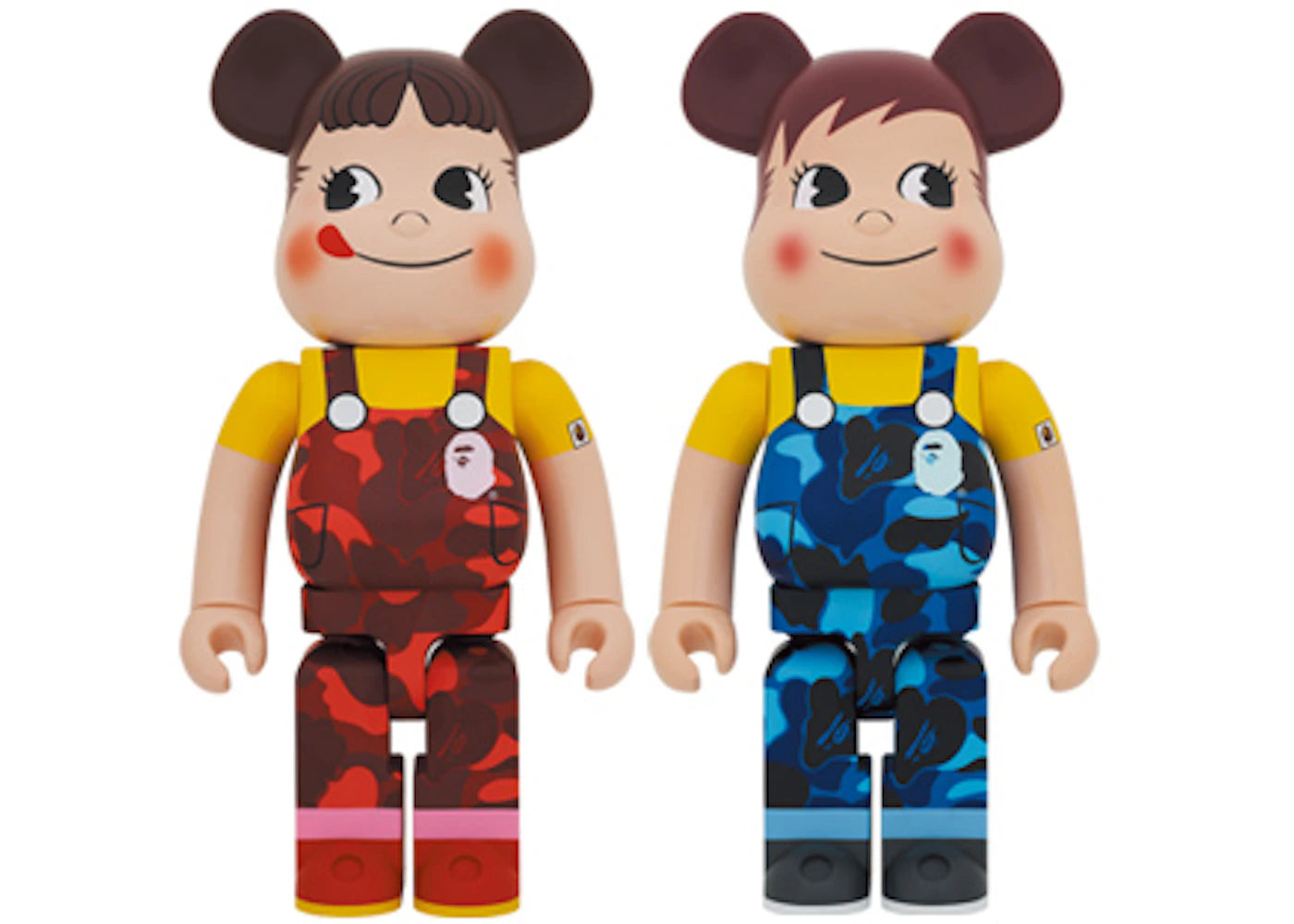 Bearbrick x Bape Peko-chan & Poko-chan 1000% Set-