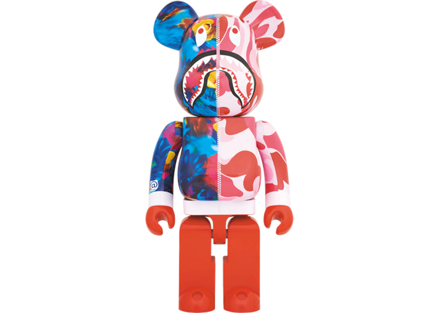 Bearbrick x Bape x Mika Ninagawa Requin 1000% Rose