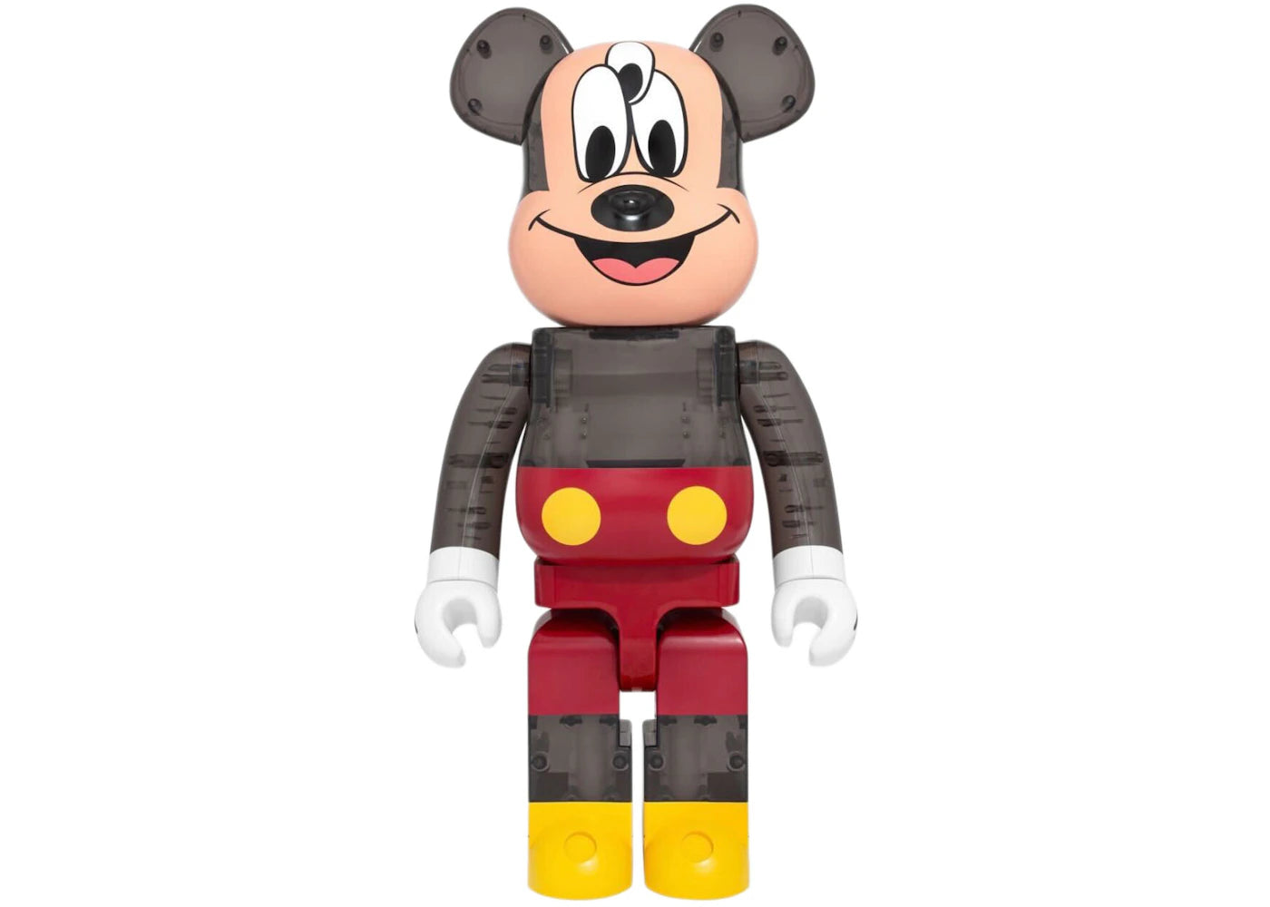 Bearbrick x CLOT x 3125C x Disney 3-Eyed Mickey Mouse 1000%-Translucent Black