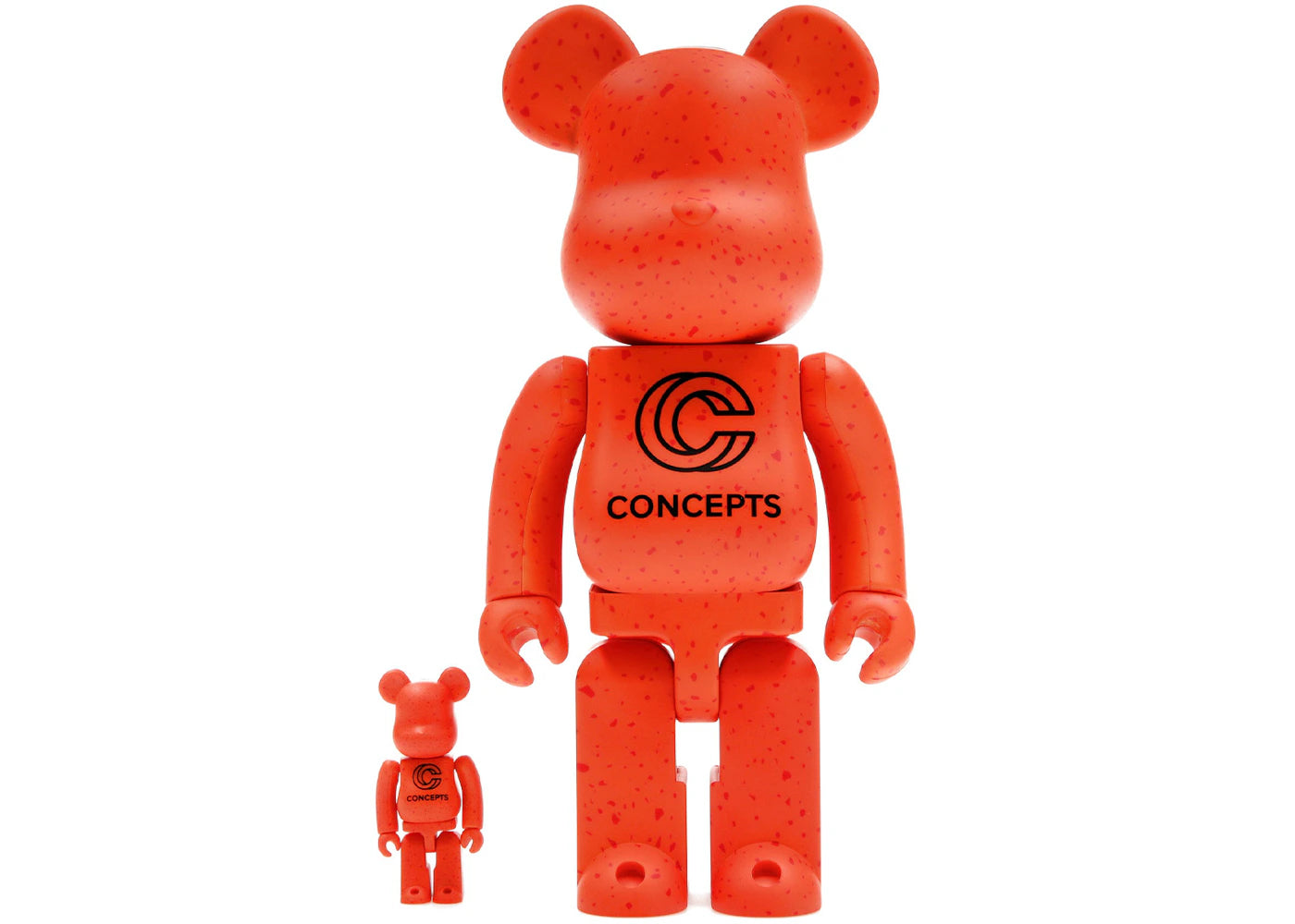 Bearbrick x Concepts Orange Lobster 100% & 400% Set-