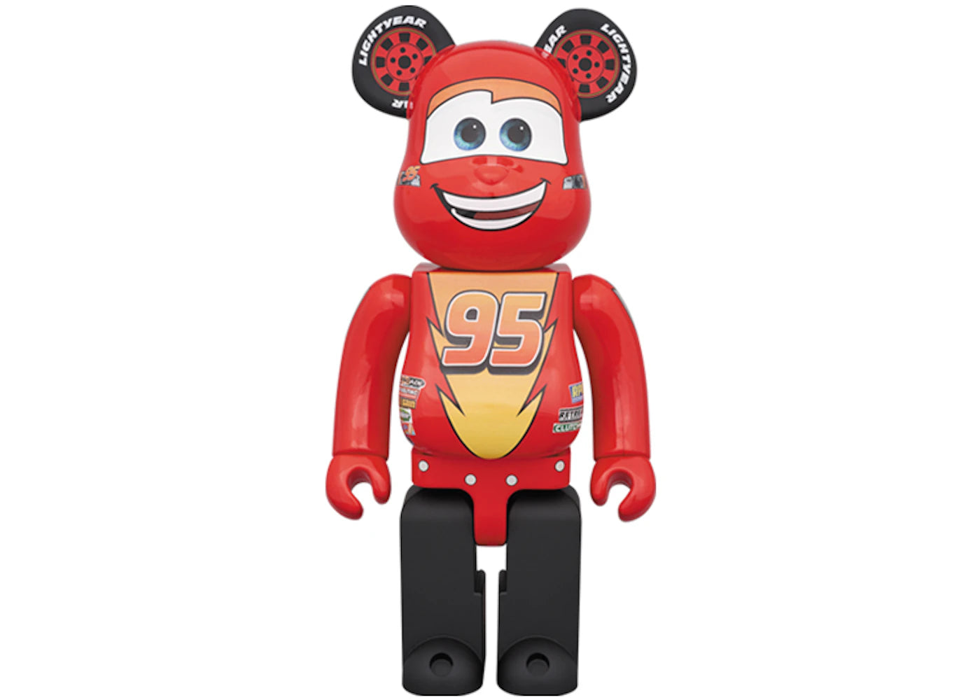 Bearbrick x Disney Pixar Lightning McQueen 1000%-Red