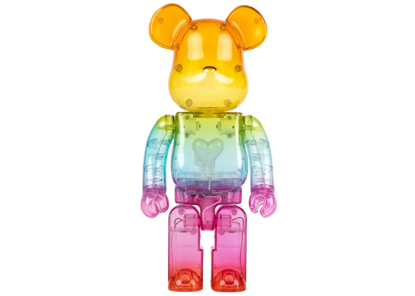 Bearbrick x Emotionally Unavailable Gradient Heart 1000%-Multi