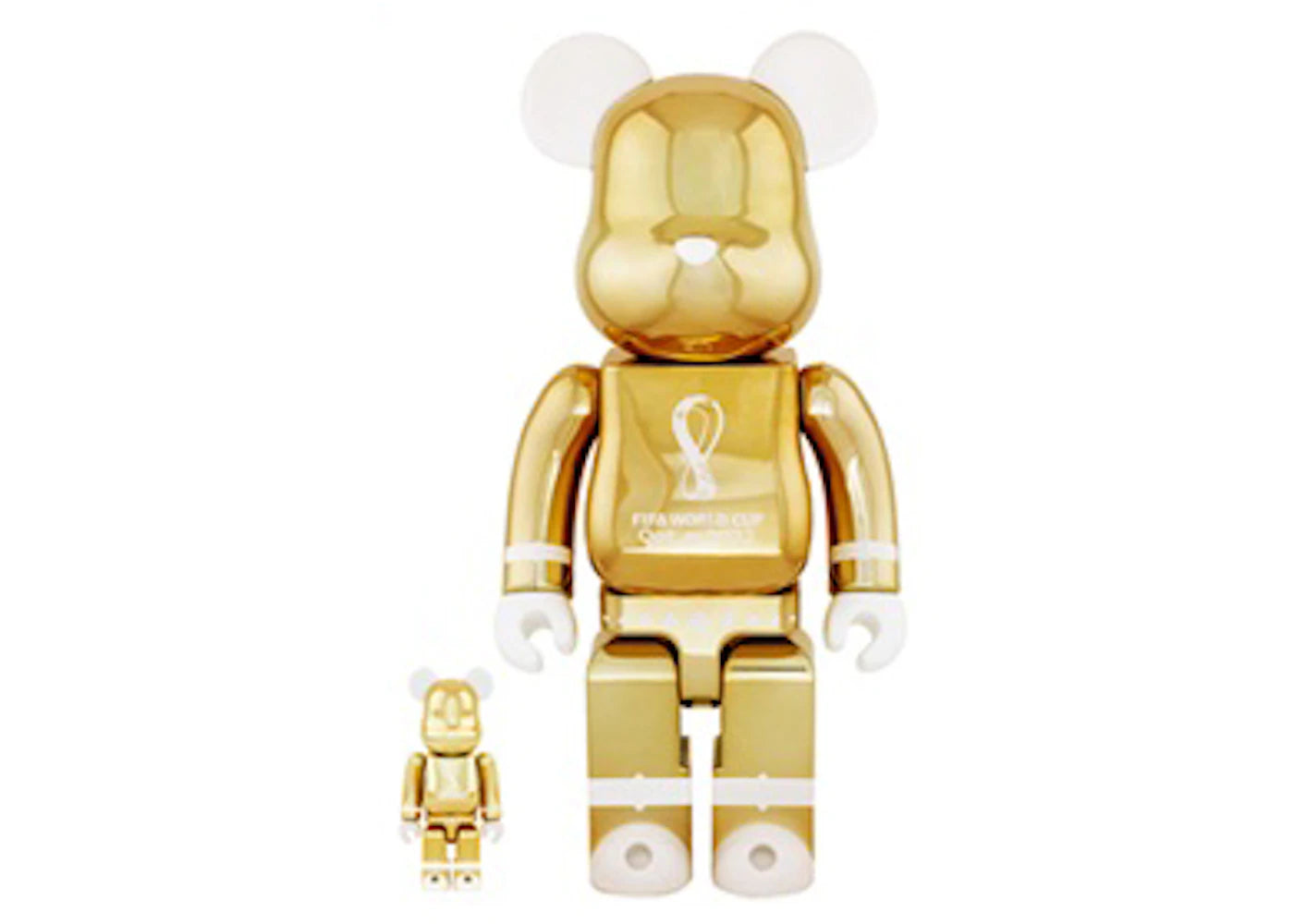 Bearbrick x FIFA World Cup Qatar 2022 100% & 400% Set-Gold