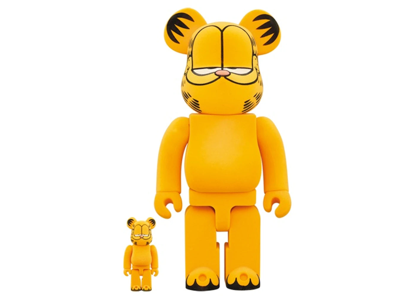 Bearbrick x Garfield Flocky Ver. 100% & 400% Set-