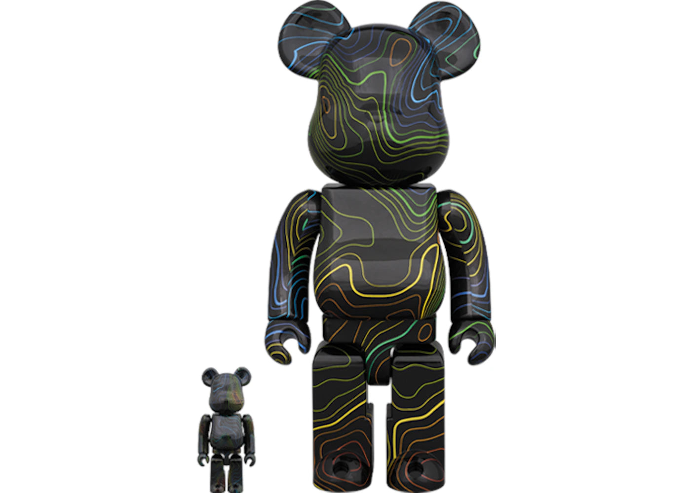 Bearbrick x Hypebeast 100% & 400% Set-Black Multicolor