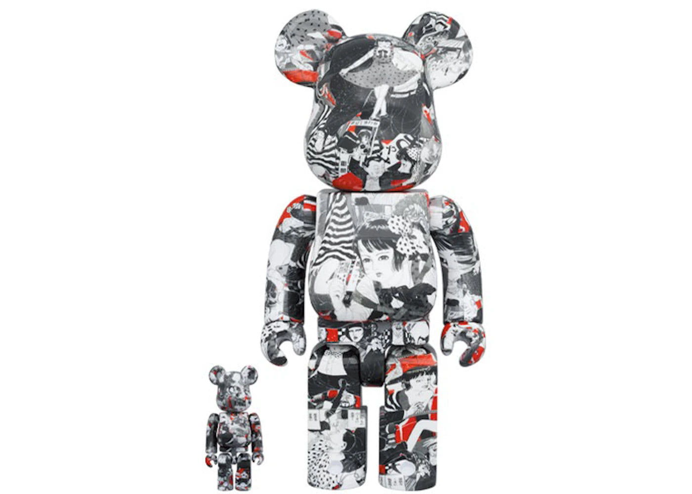 Bearbrick x MEEWEE x Suehiro Maruo Shoujo Tsubaki 100% & 400% Set-