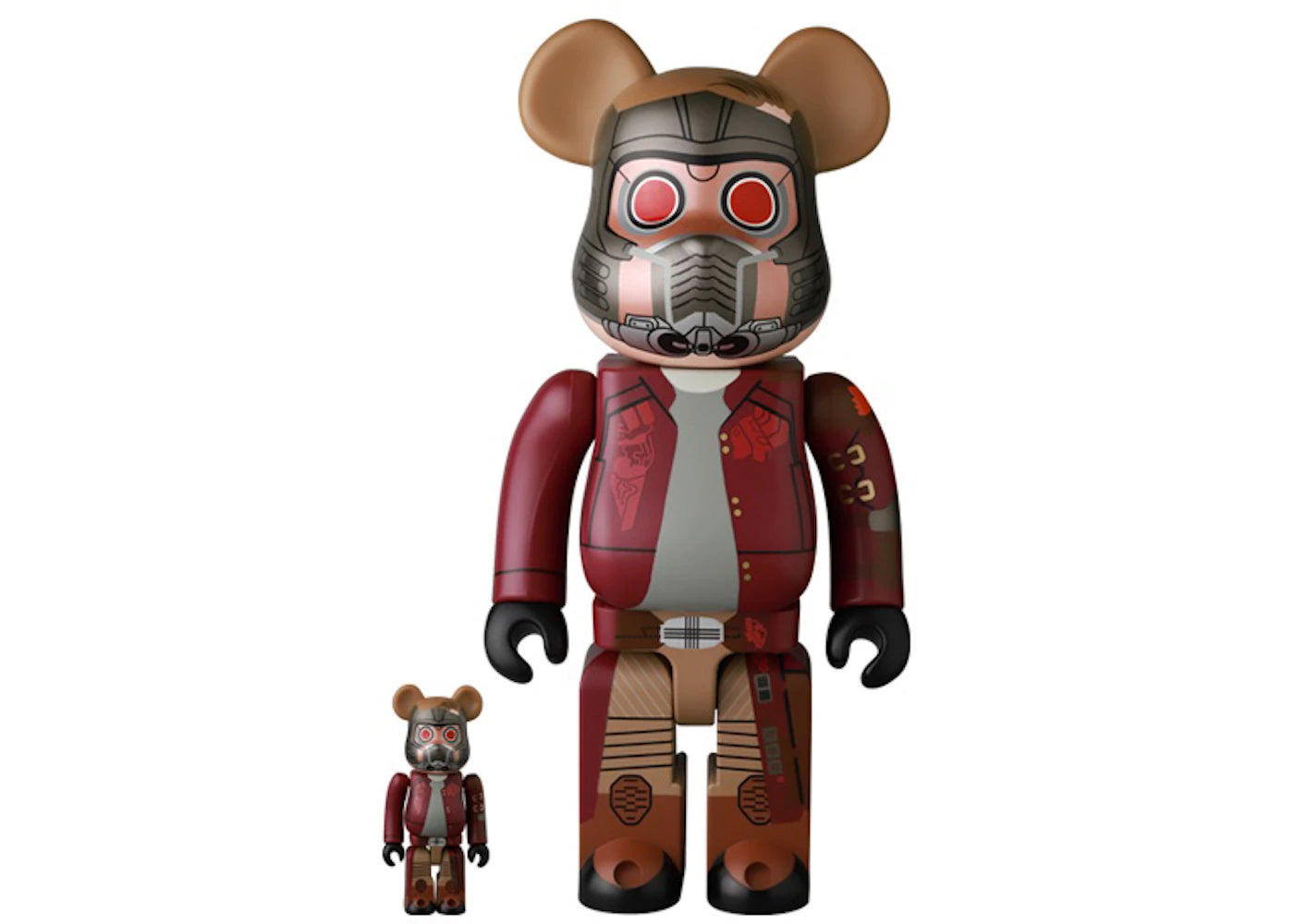 Bearbrick x Marvel Guardians of the Galaxy Vol. 3 Star-Lord 100% & 400% Set-