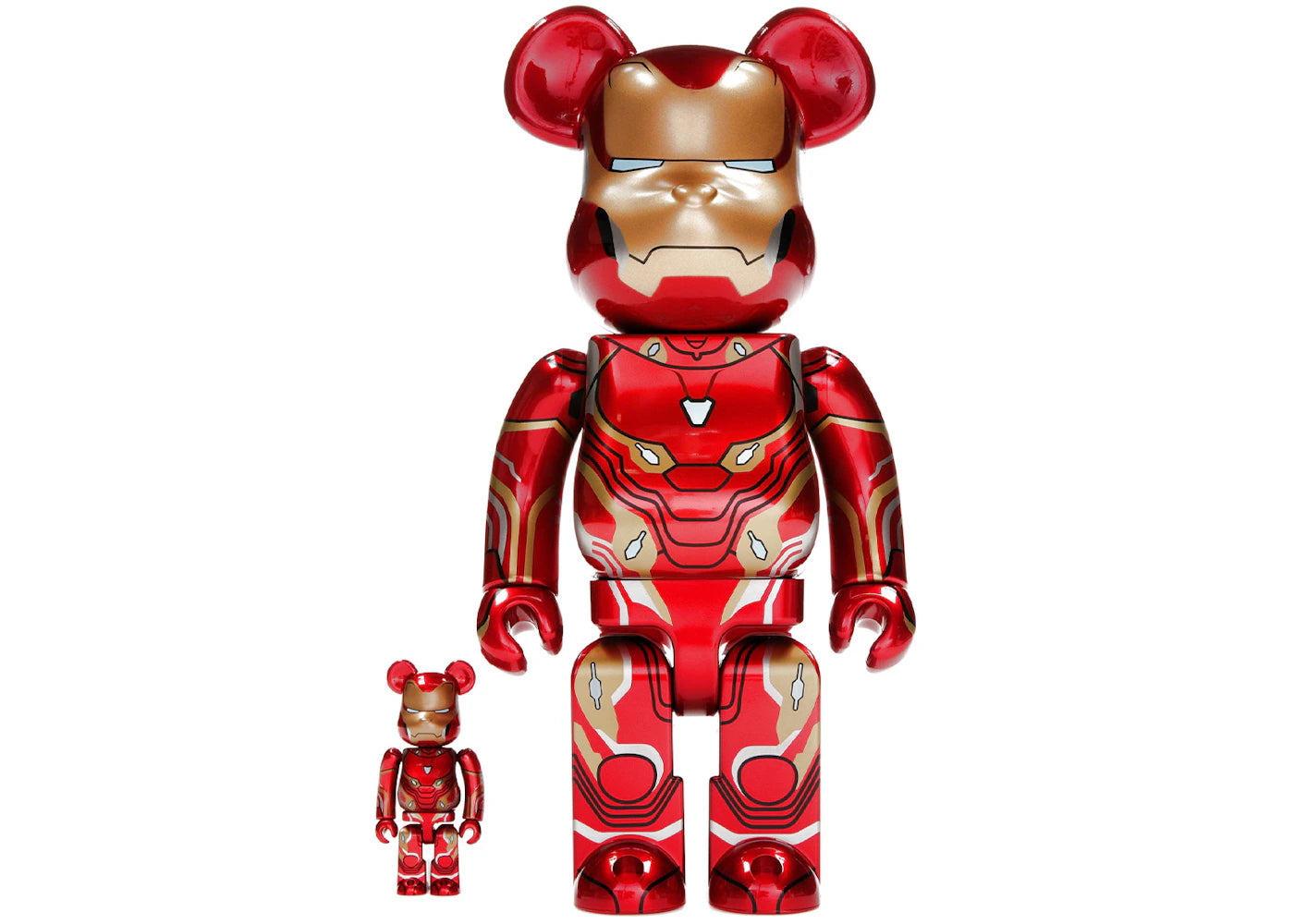 Bearbrick x Marvel Iron Man Mark 50 100% & 400% Set-
