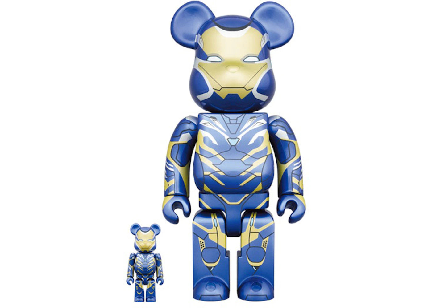 Bearbrick x Marvel Iron Man Rescue Suit 100% & 400% Set-
