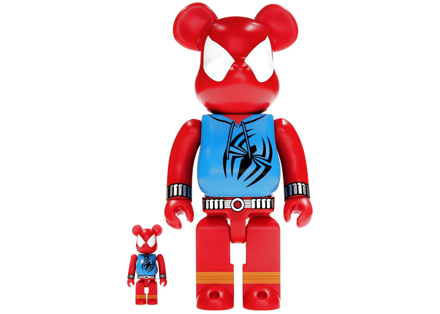 Bearbrick x Marvel Spider-Man Scarlet Spider 100% & 400% Set-