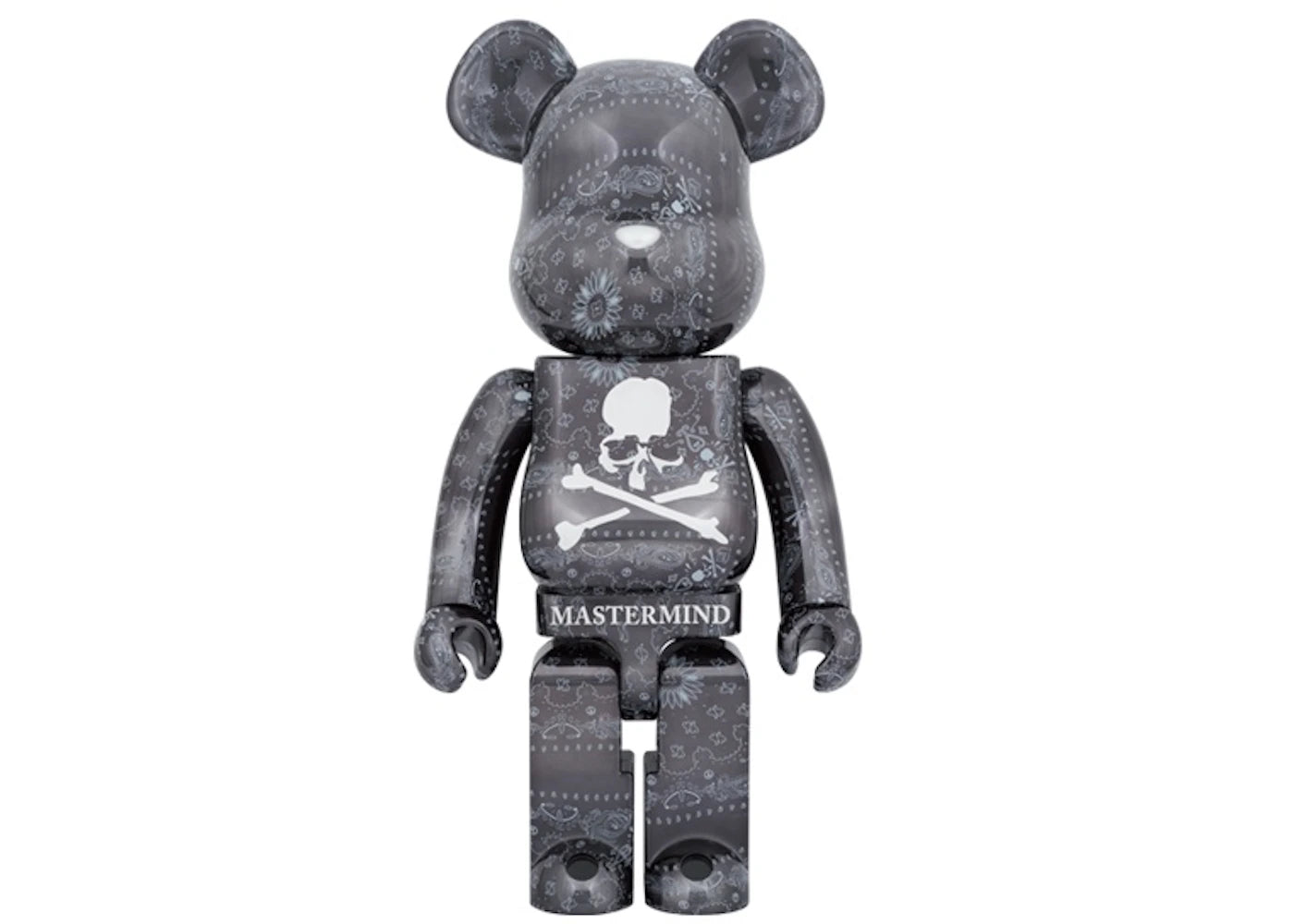 Bearbrick x Mastermind World 1000%-Black Bandana