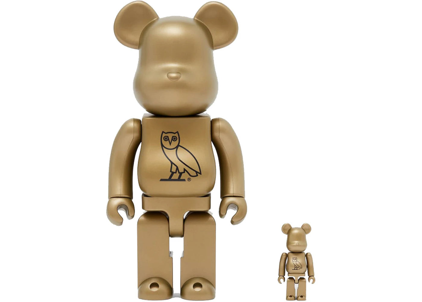 Bearbrick x OVO 100% & 400% Set-Gold