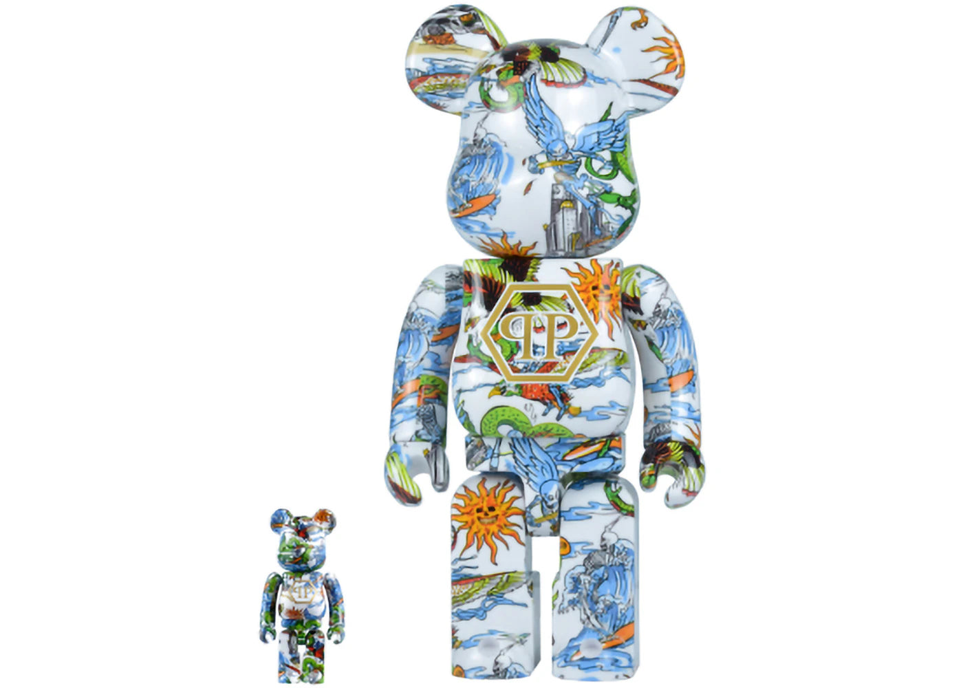 Bearbrick x Philipp Plein 100% & 400% Set-Multi