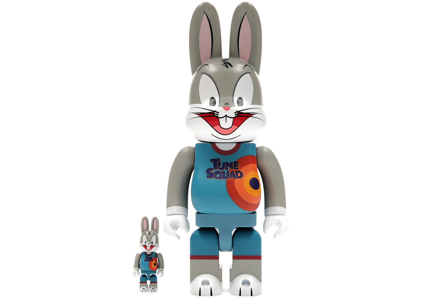 Bearbrick x Space Jam: A New Legacy Rabbrick Bugs Bunny 100% & 400% Set-Grey