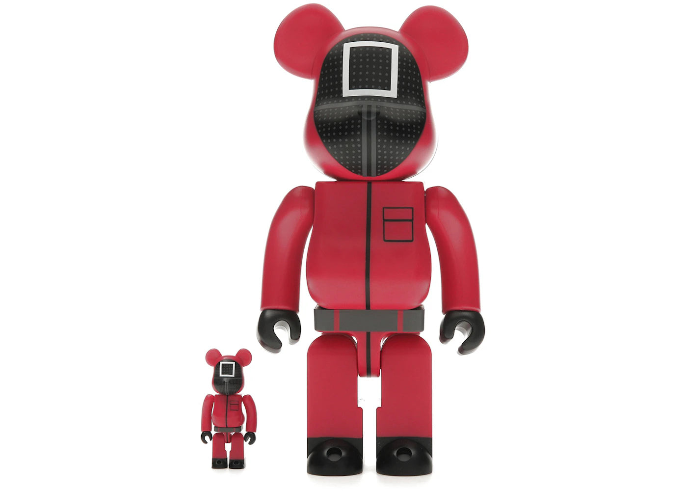 Bearbrick x Squid Game Guard (Square) 100% & 400% Set-