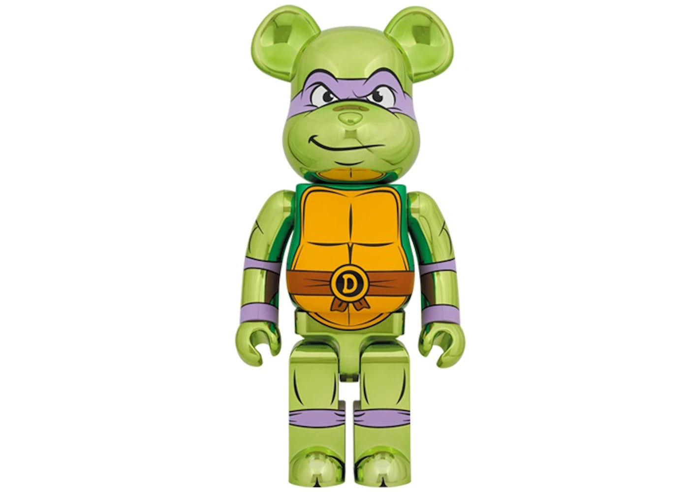 Bearbrick x Teenage Mutant Ninja Turtles Donatello 1000%-Chrome Ver.