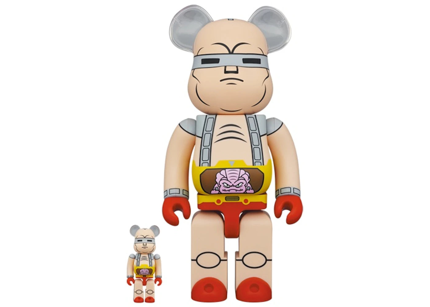 Bearbrick x Teenage Mutant Ninja Turtles Krang's Robot 100% & 400% Set-