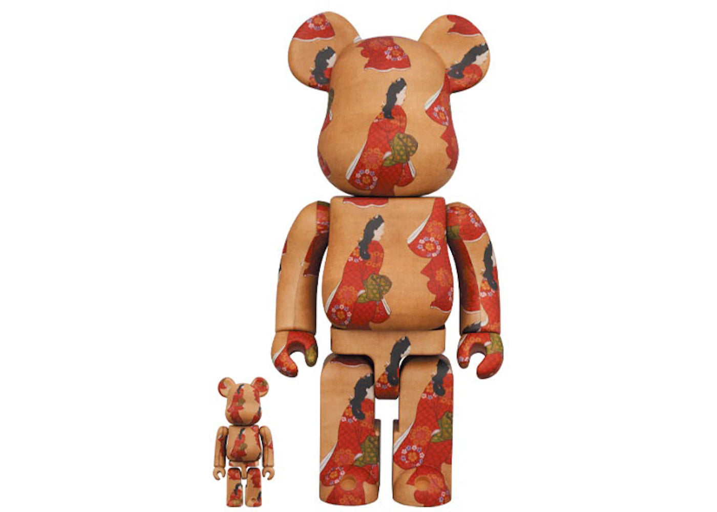 Bearbrick x Tokyo National Museum Moronobu Hishikawa (Beauty Looking Back) 100% & 400% Set-